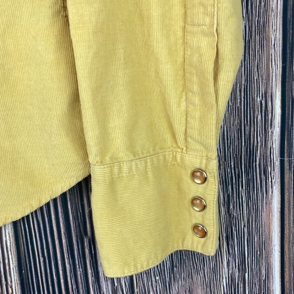 Yellow Corduroy Button Down Shirt - Picture 4 of 10